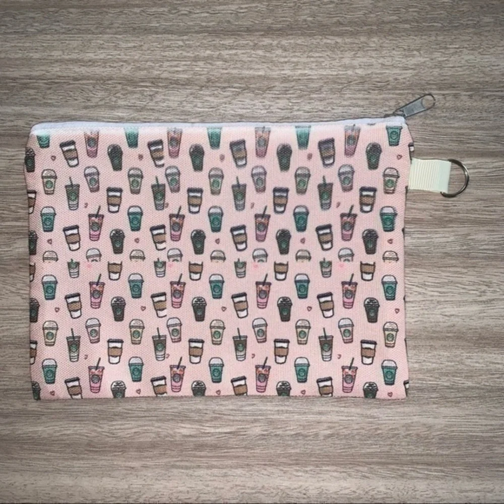 Starbucks coffee lover pink canvas bag new